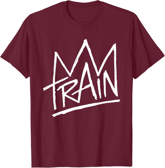 Train - Scribble Logo T-Shirt - T-Shirt | Maroon