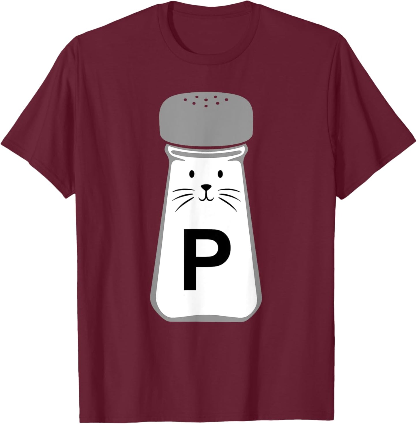 Salt And Pepper Halloween Costume T-Shirt - T-Shirt | Maroon