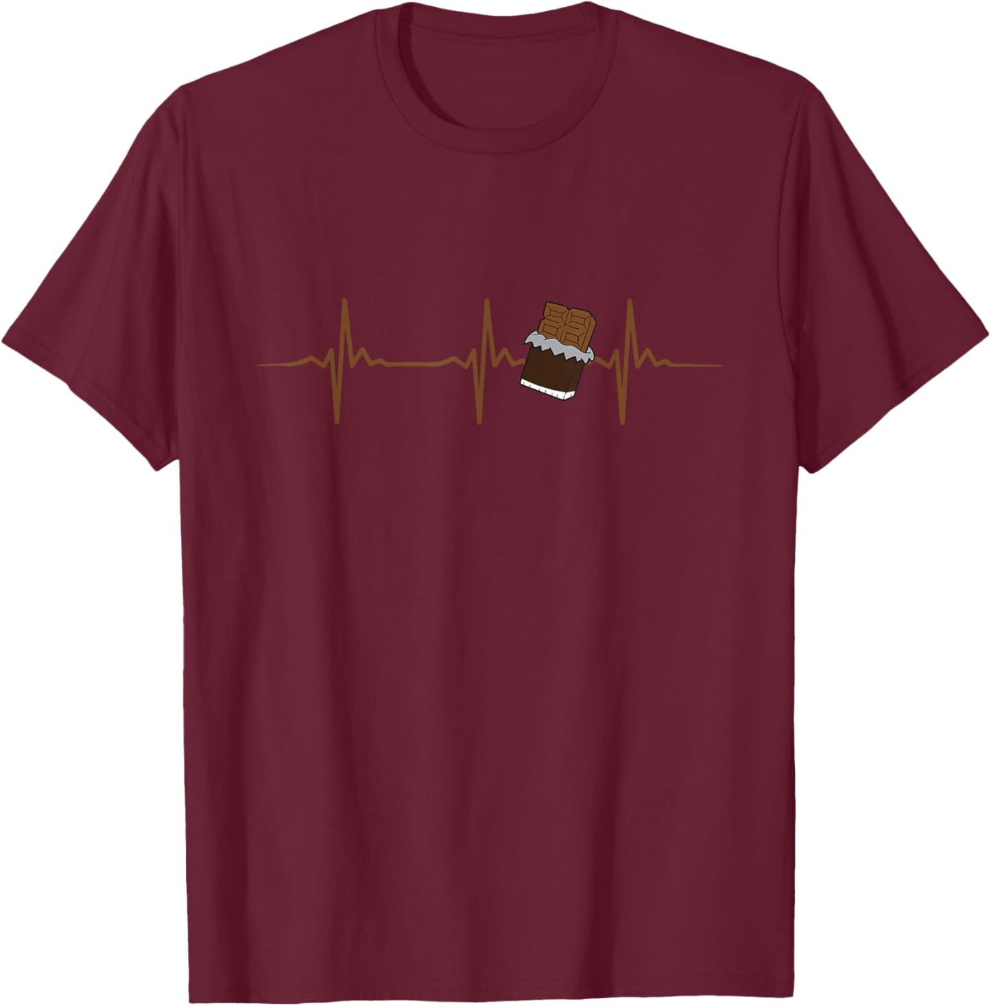 Chocolate Lover Quote Humor Chocolate Milk Chocolate Bars T-Shirt - T-Shirt | Maroon