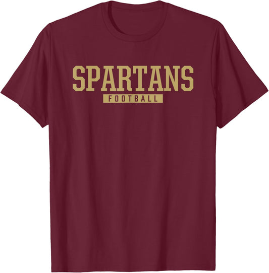 Sycamore Spartans Football HS T-Shirt - T-Shirt | Maroon