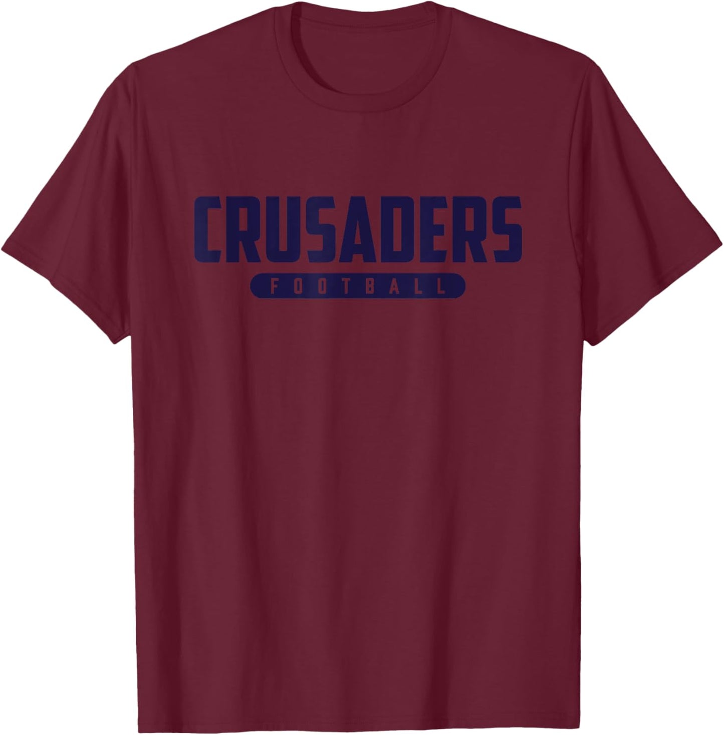 Manchester Memorial Crusaders Football T-Shirt - T-Shirt | Maroon