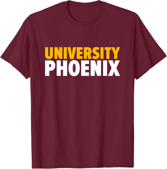 University Phoenix Bold T-Shirt - T-Shirt | Maroon
