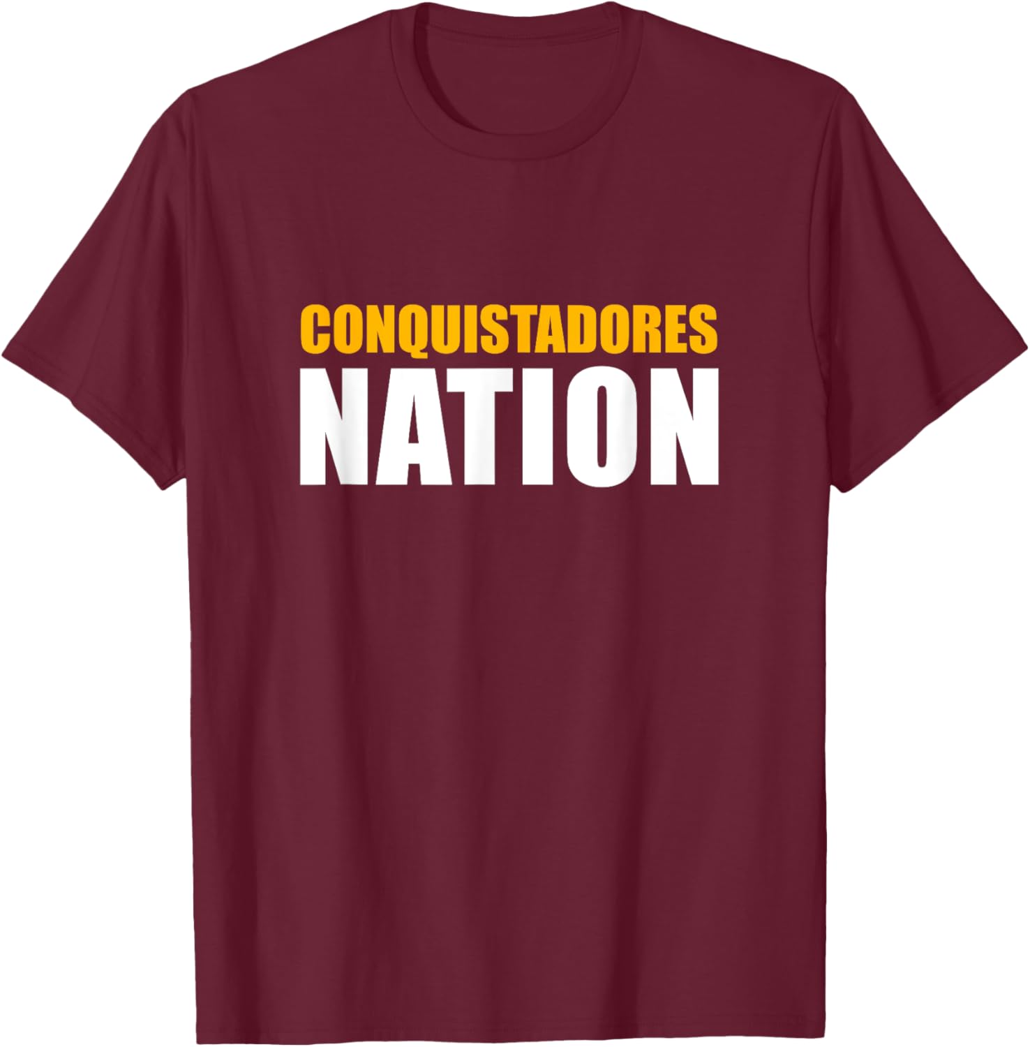 Don Antonio Lugo Conquistadores Nation HS T-Shirt - T-Shirt | Maroon