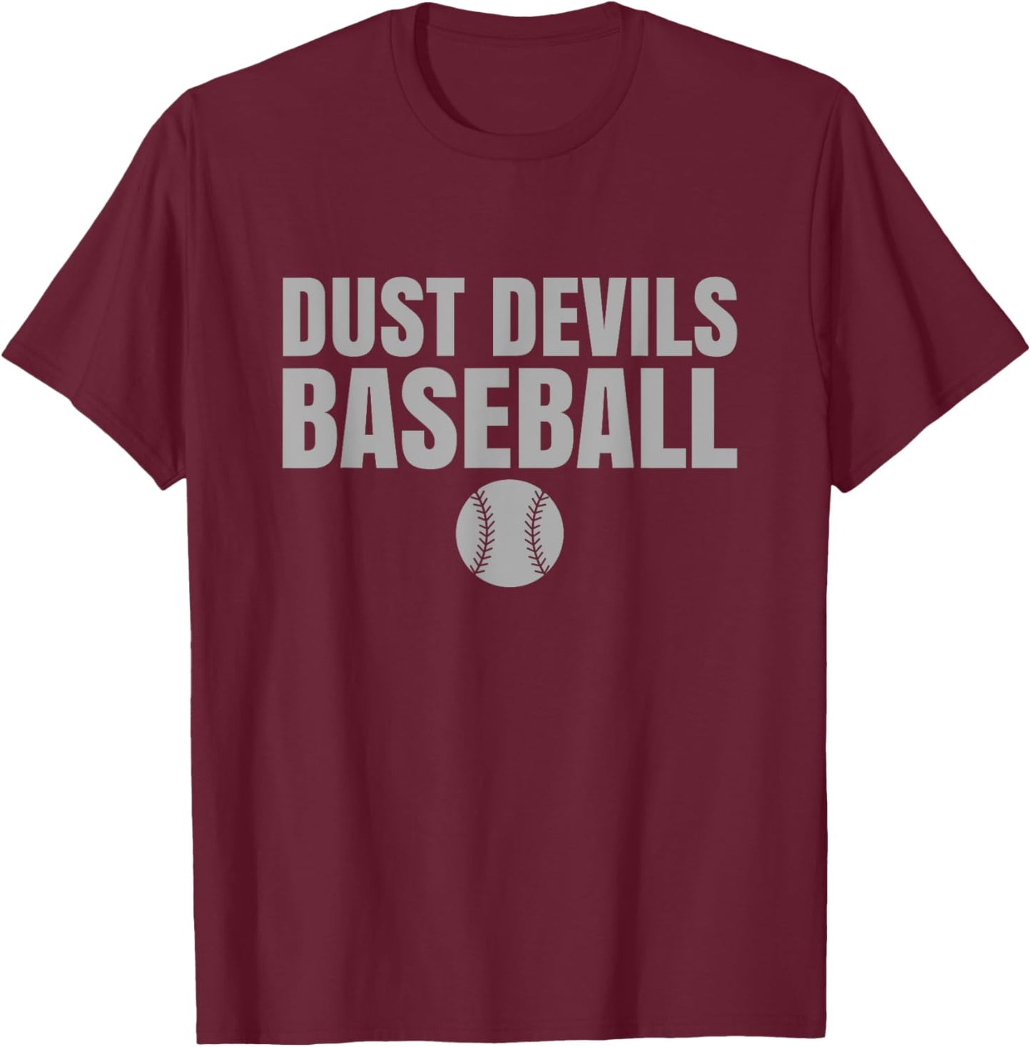 River Valley Dust Devils Baseball T-Shirt - T-Shirt | Maroon