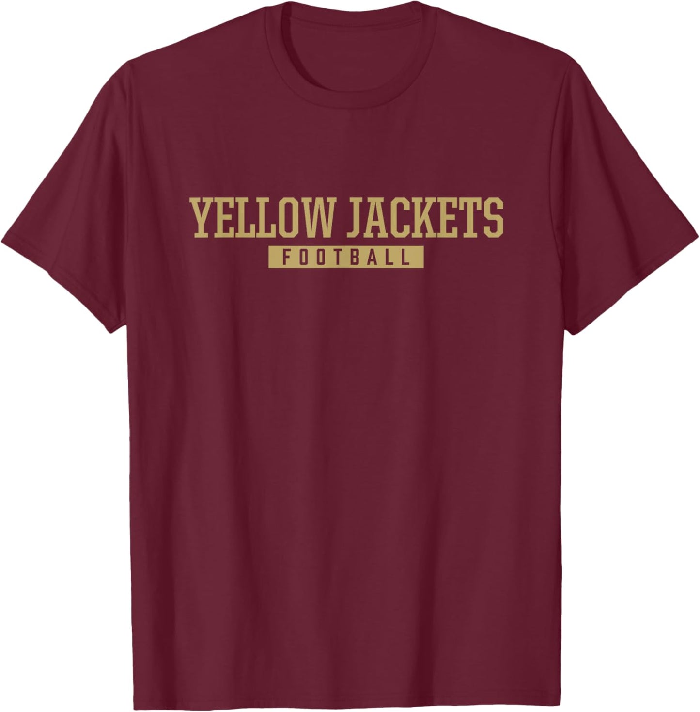Oxford Yellow Jackets Football HS T-Shirt - T-Shirt | Maroon