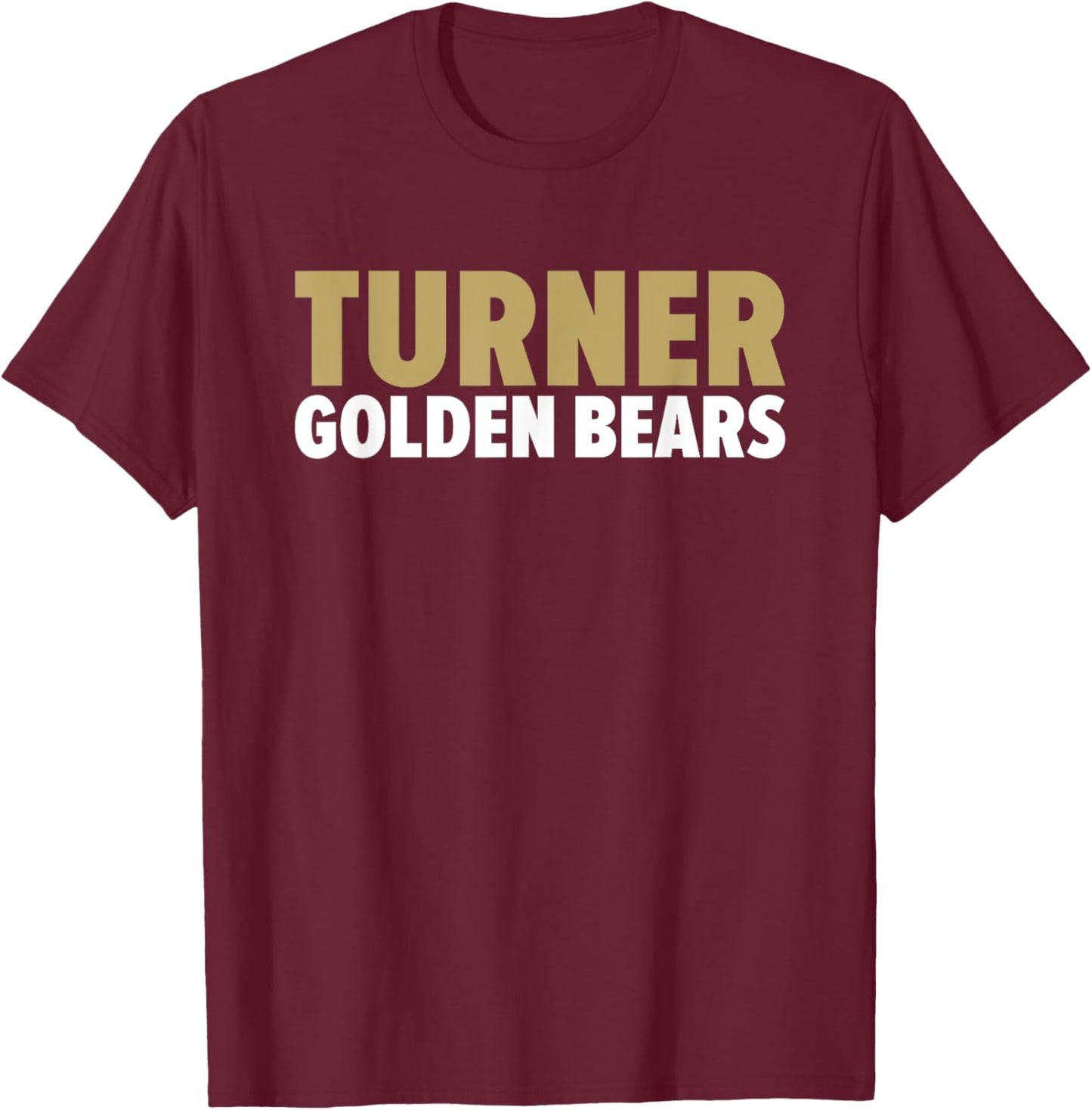 Turner Golden Bears Bold T-Shirt - T-Shirt | Maroon