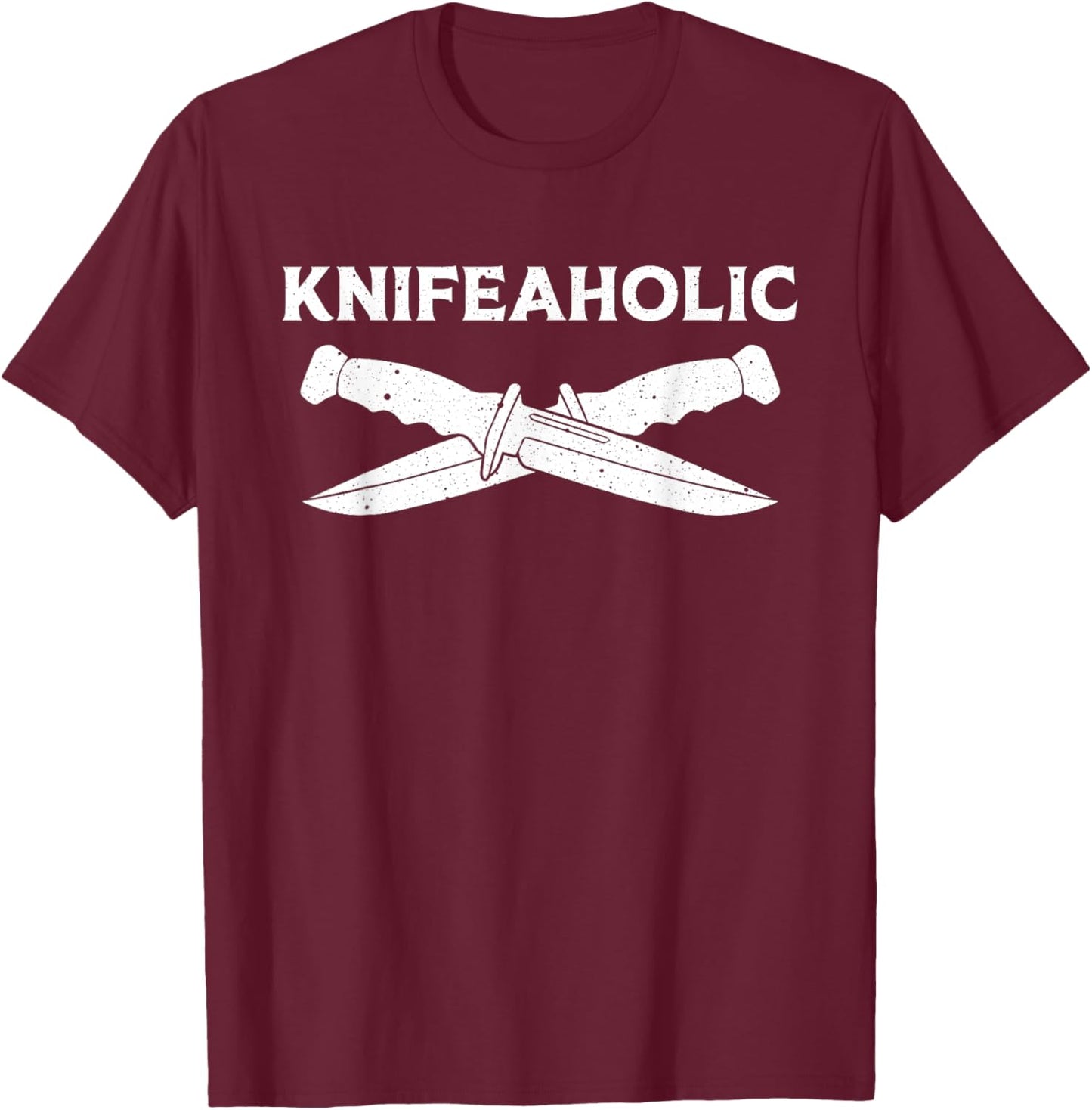 Knife Collector Art Women Knife Lover Knife Collecor T-Shirt - T-Shirt | Maroon
