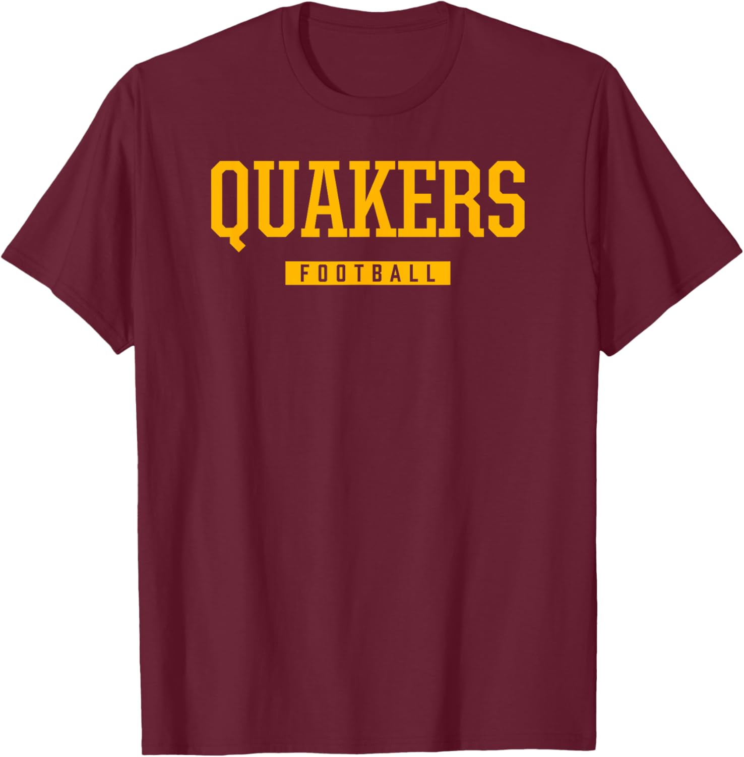 Quaker Valley Quakers Football HS T-Shirt - T-Shirt | Maroon