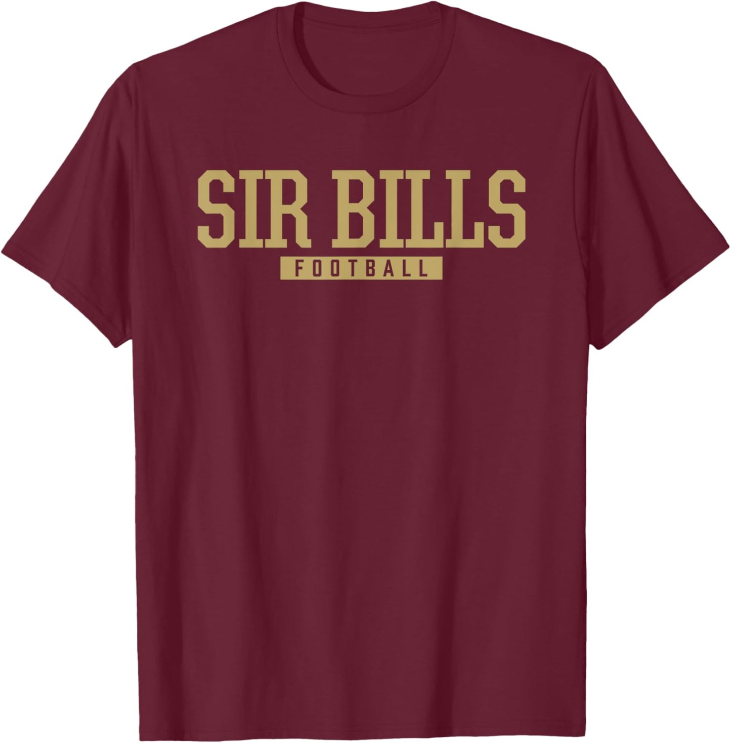 Johnstown Sir Bills Football HS T-Shirt - T-Shirt | Maroon