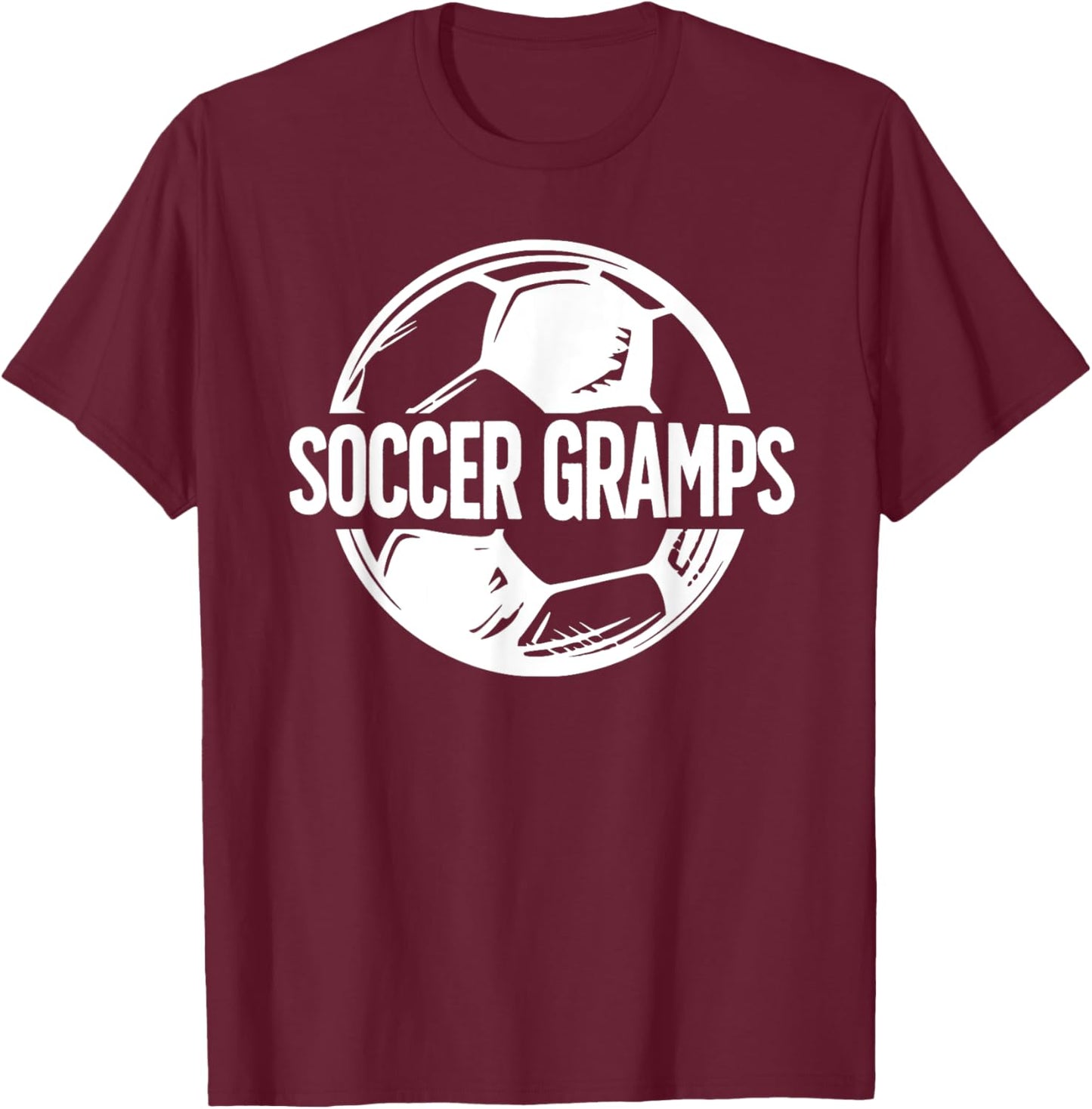Soccer Gramps Grandpa Gramps Of A Soccer Player Gramps T-Shirt - T-Shirt | Maroon