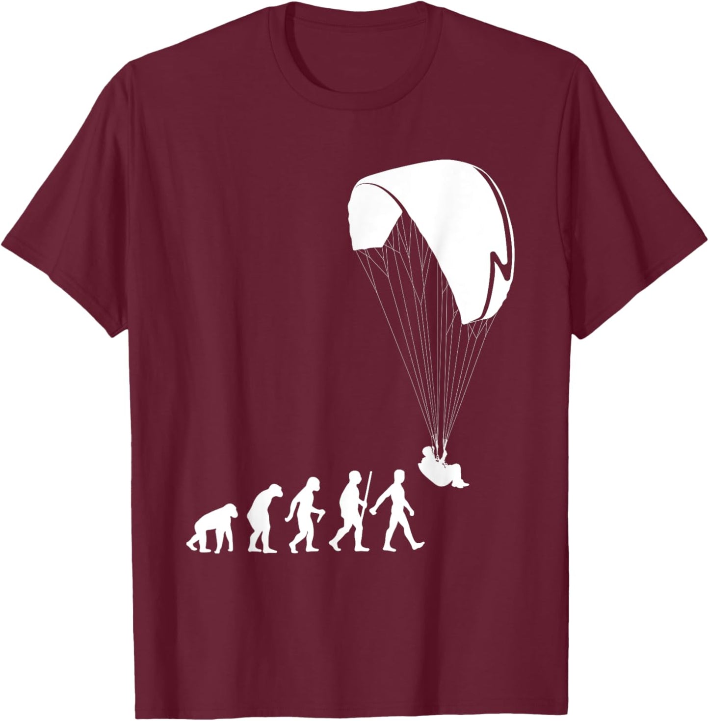 Cool Paragliding Design Women Paramotor Paraglider T-Shirt - T-Shirt | Maroon