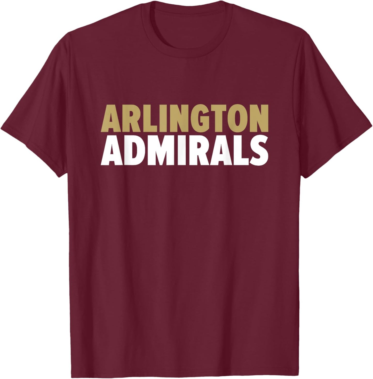 Arlington Admirals Bold T-Shirt - T-Shirt | Maroon