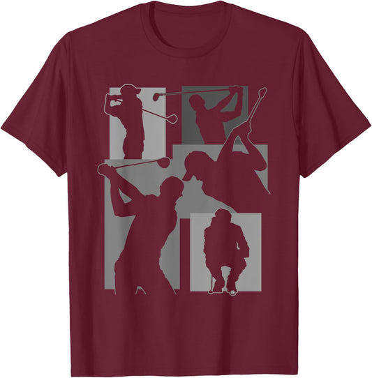 Funny Golf Player Cool Golfer Golfing Game Enthusiast Outfit T-Shirt - T-Shirt | Maroon