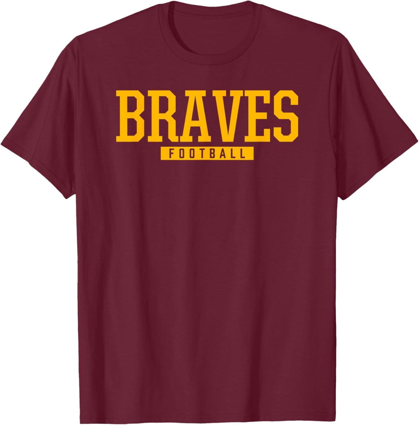 Iroquois Braves Football HS T-Shirt - T-Shirt | Maroon