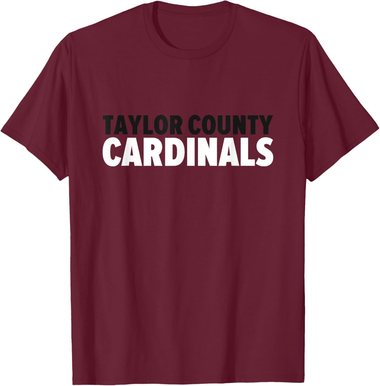 Taylor County Cardinals Bold T-Shirt - T-Shirt | Maroon