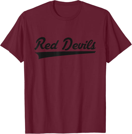 Fyffe Red Devils Vintage Swoosh T-Shirt - T-Shirt | Maroon