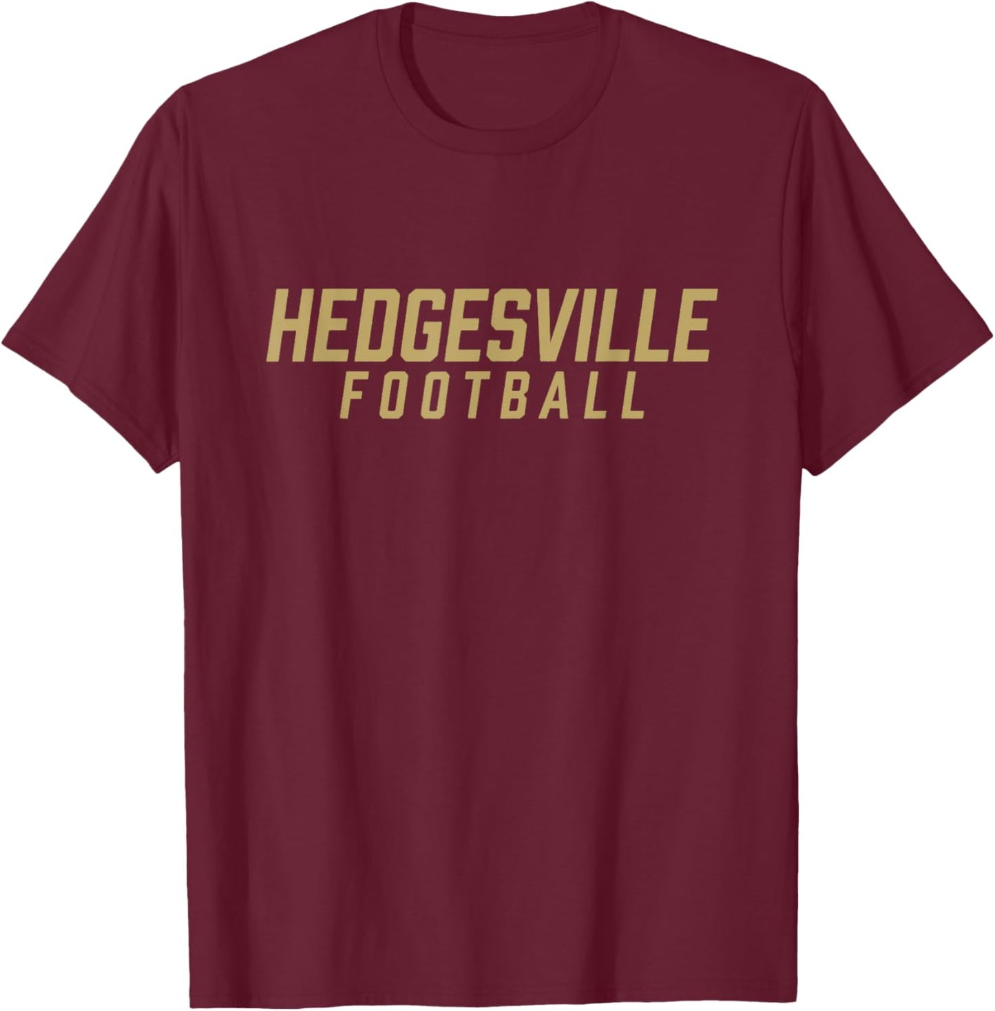 Hedgesville High School Football Team T-Shirt - T-Shirt | Maroon