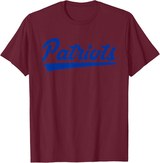 Owen Valley Patriots Vintage Swoosh T-Shirt - T-Shirt | Maroon