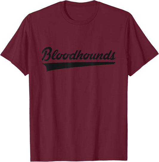 Fort Madison Bloodhounds Vintage Swoosh T-Shirt - T-Shirt | Maroon