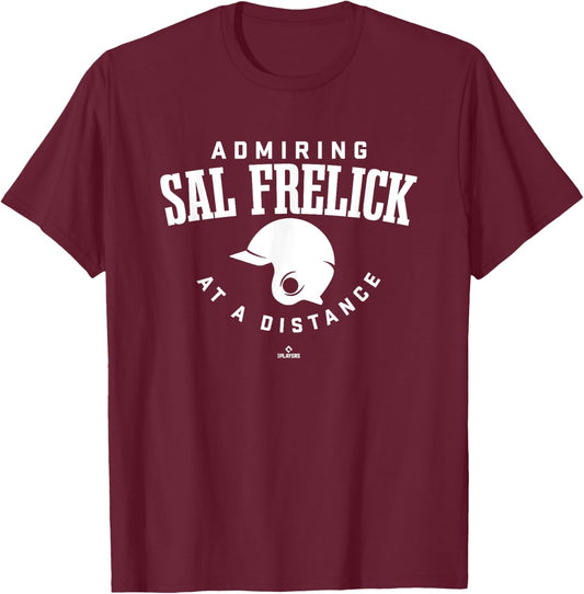 Admiring at a Distance Sal Frelick Prospect Baseball Fan T-Shirt - T-Shirt | Maroon