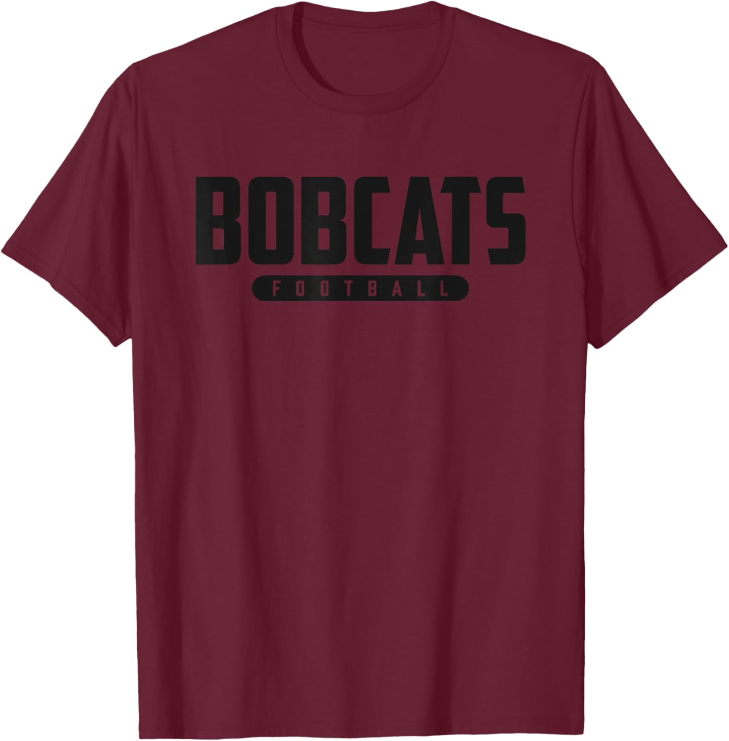 Brookings Bobcats Football T-Shirt - T-Shirt | Maroon