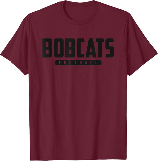 Brookings Bobcats Football T-Shirt - T-Shirt | Maroon