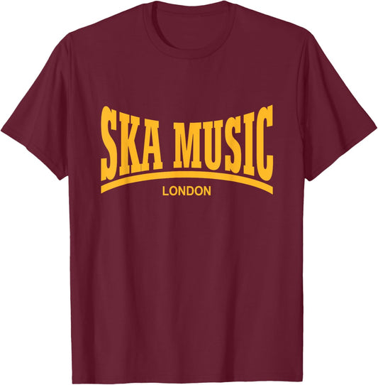 Ska Music T-Shirt - T-Shirt | Maroon
