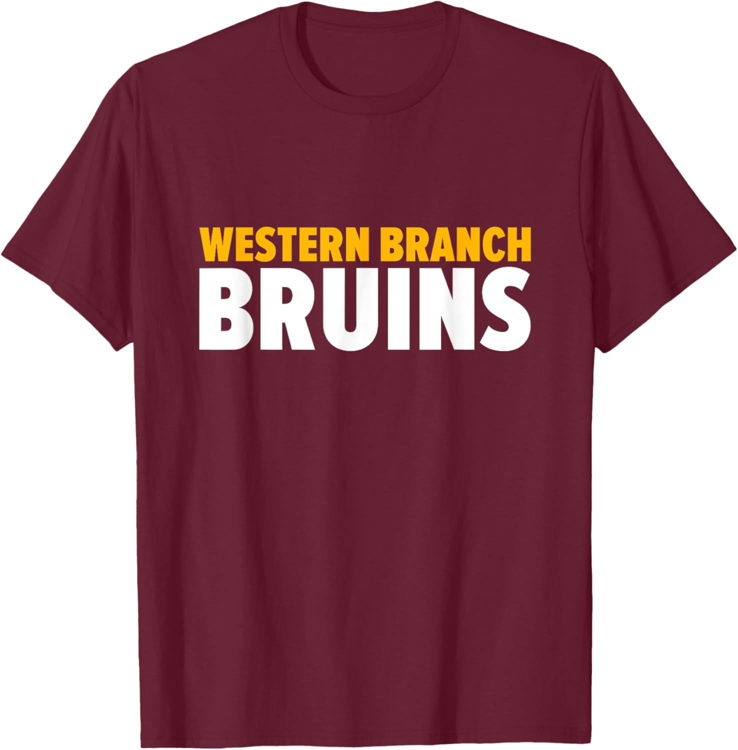 Western Branch Bruins Bold T-Shirt - T-Shirt | Maroon