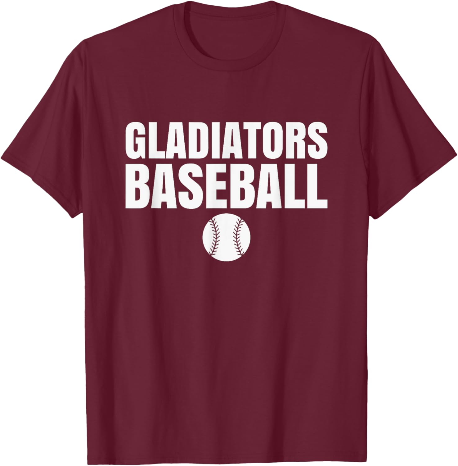 Riverheads Gladiators Baseball T-Shirt - T-Shirt | Maroon