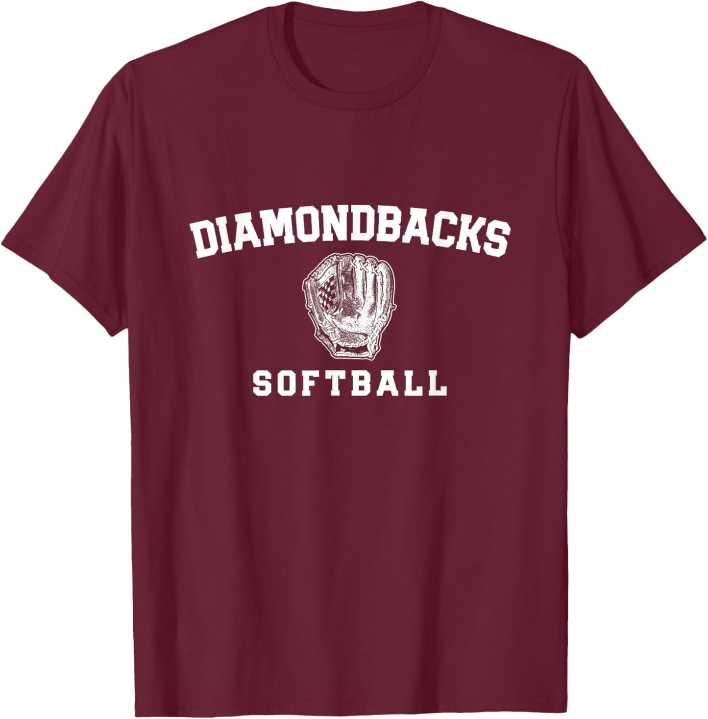 Diamondbacks Century Softball Mitt HS T-Shirt - T-Shirt | Maroon