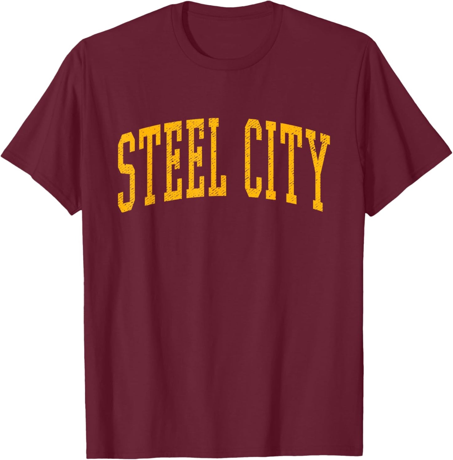 Steel City Vintage Pittsburgh T-Shirt - T-Shirt | Maroon
