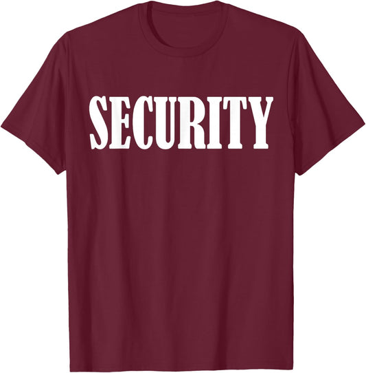 Clothing guard, security officer, safety security T-Shirt - T-Shirt | Maroon