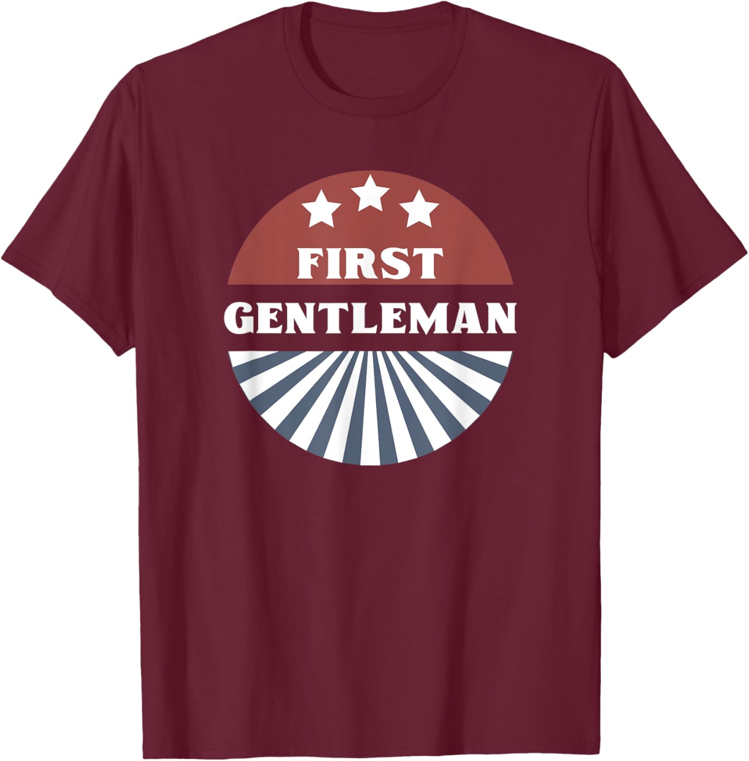 Couples Halloween Costume - First Gentleman T-Shirt - T-Shirt | Maroon