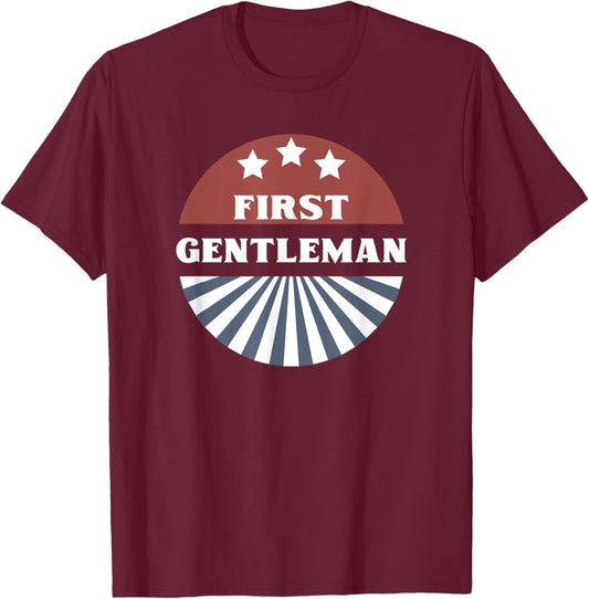 Couples Halloween Costume - First Gentleman T-Shirt - T-Shirt | Maroon
