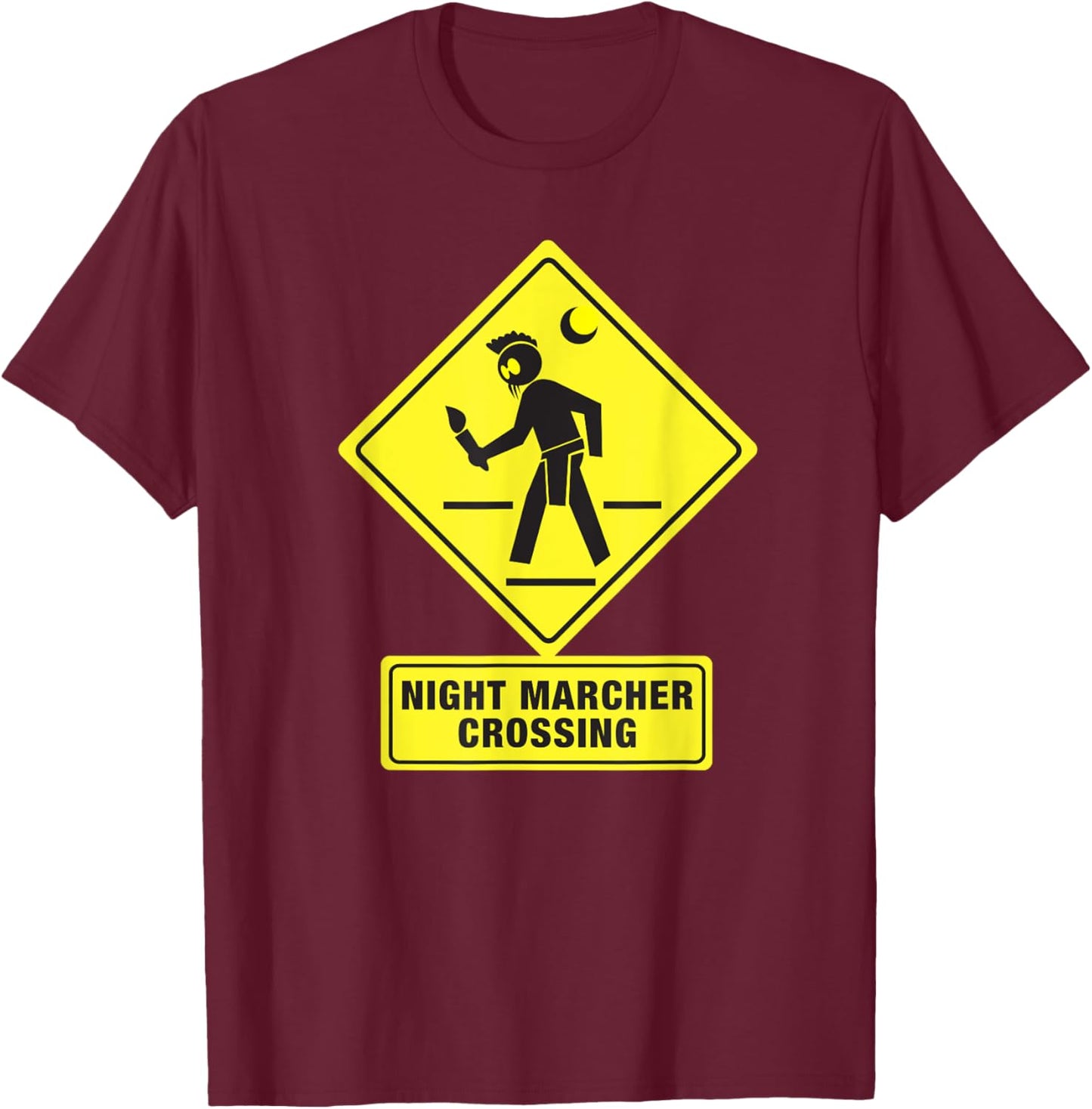 Night Marcher Crossing Hawaii Ghost funny T-Shirt - T-Shirt | Maroon