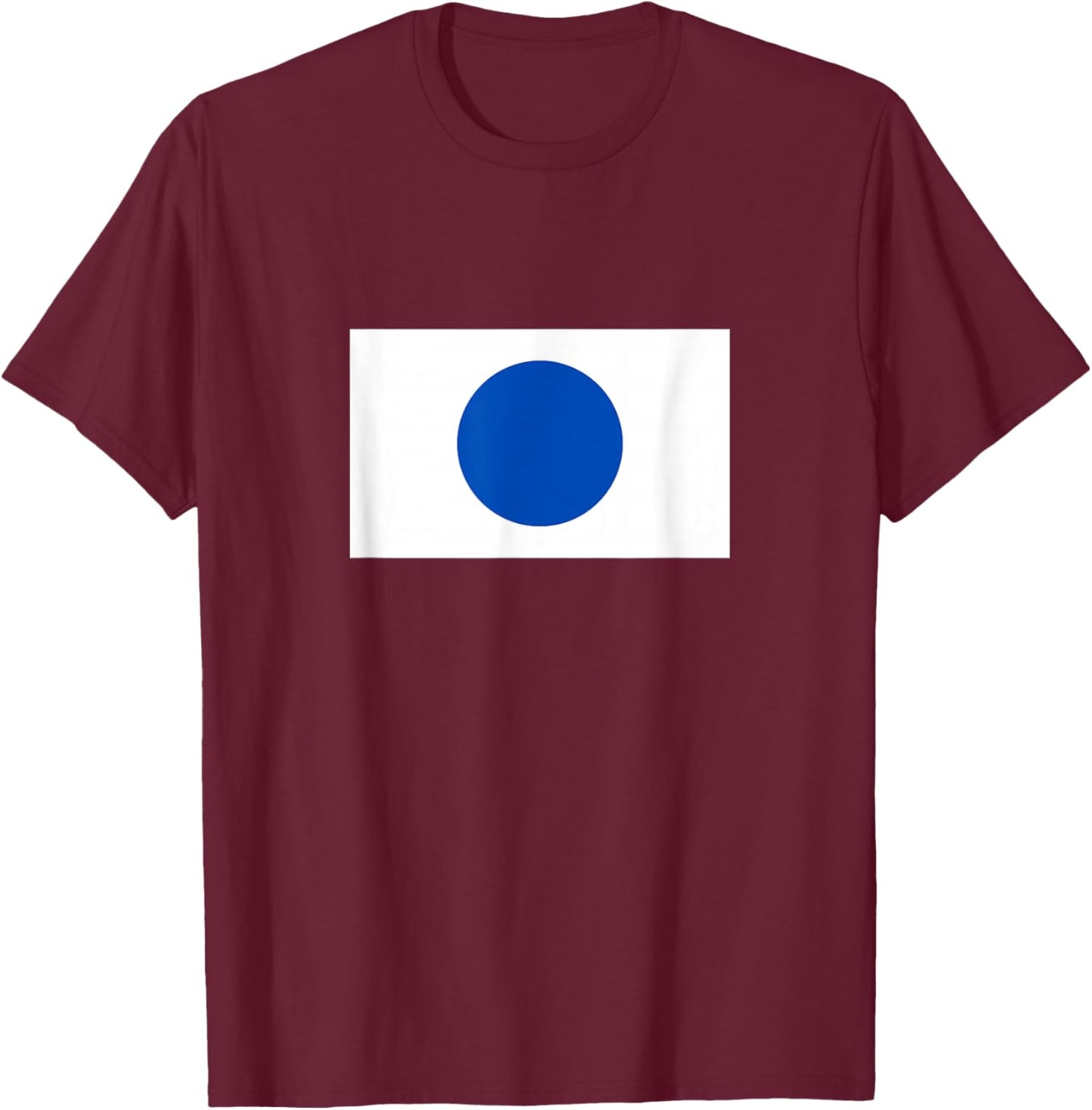 Blue Dot Democrat Sign - Democratic Blue Dot Campaign Sign T-Shirt - T-Shirt | Maroon