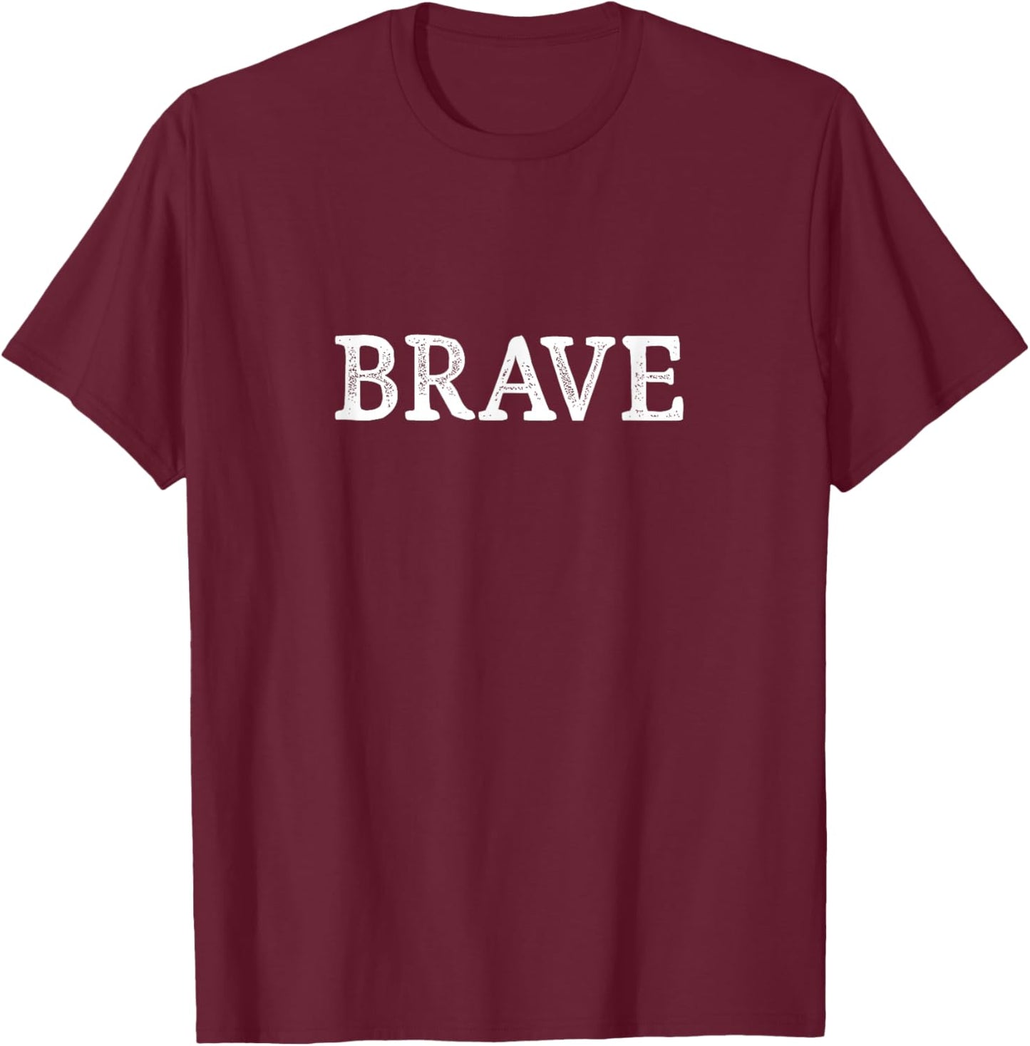 Brave - Vintage Style T-Shirt - T-Shirt | Maroon