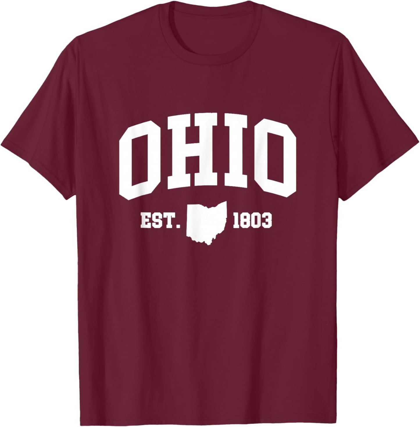 Ohio - Est. 1803 - Throwback Classic T-Shirt - T-Shirt | Maroon
