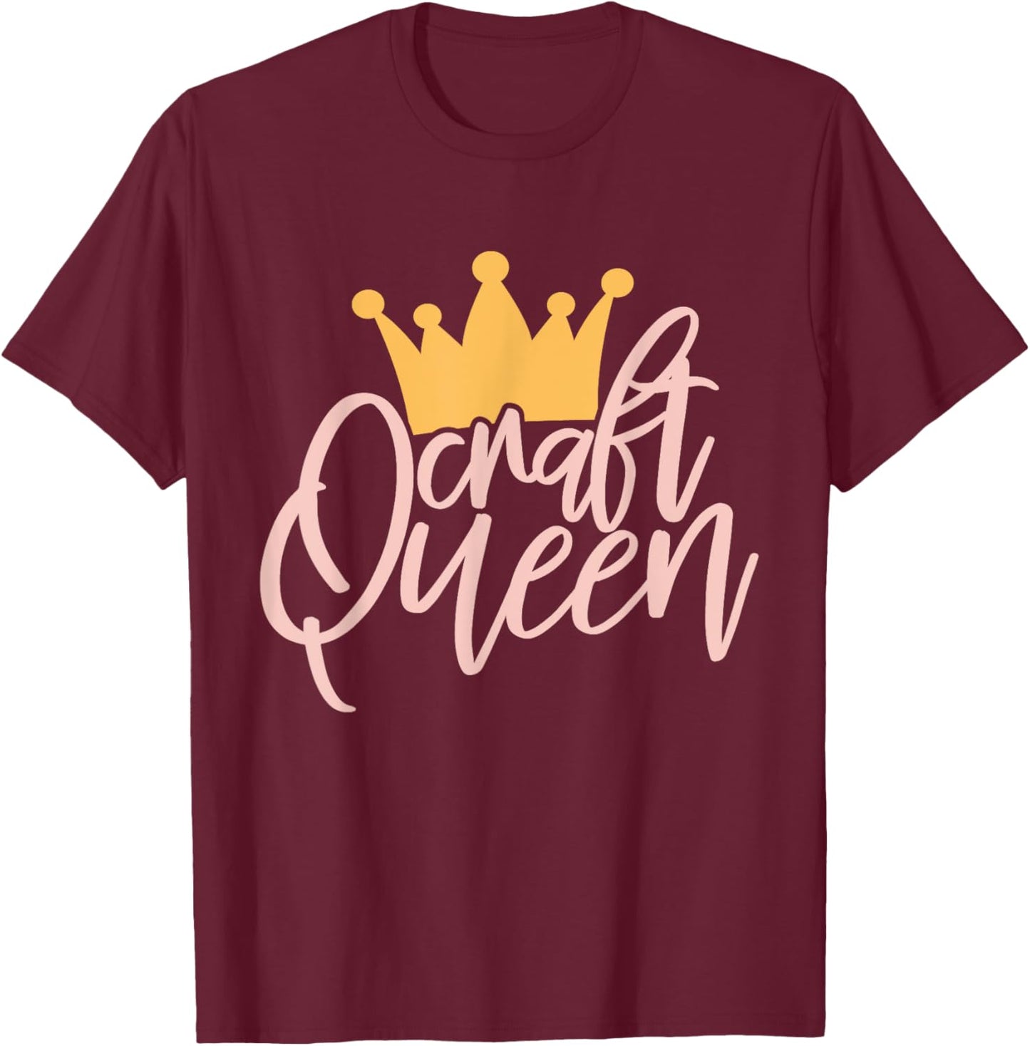 Craft Queen / Love Crafting / Crafter Art Crafty Scrapbook T-Shirt - T-Shirt | Maroon