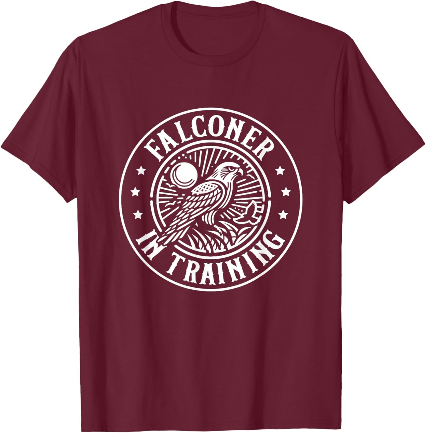 Falconer In Training Falconry Future Falcon Training Kids T-Shirt - T-Shirt | Maroon