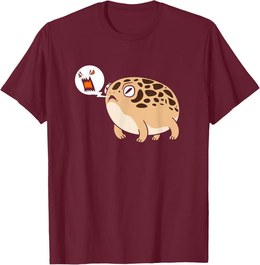 Cute Desert Rain Frog Lover Angry Frog T-Shirt - T-Shirt | Maroon