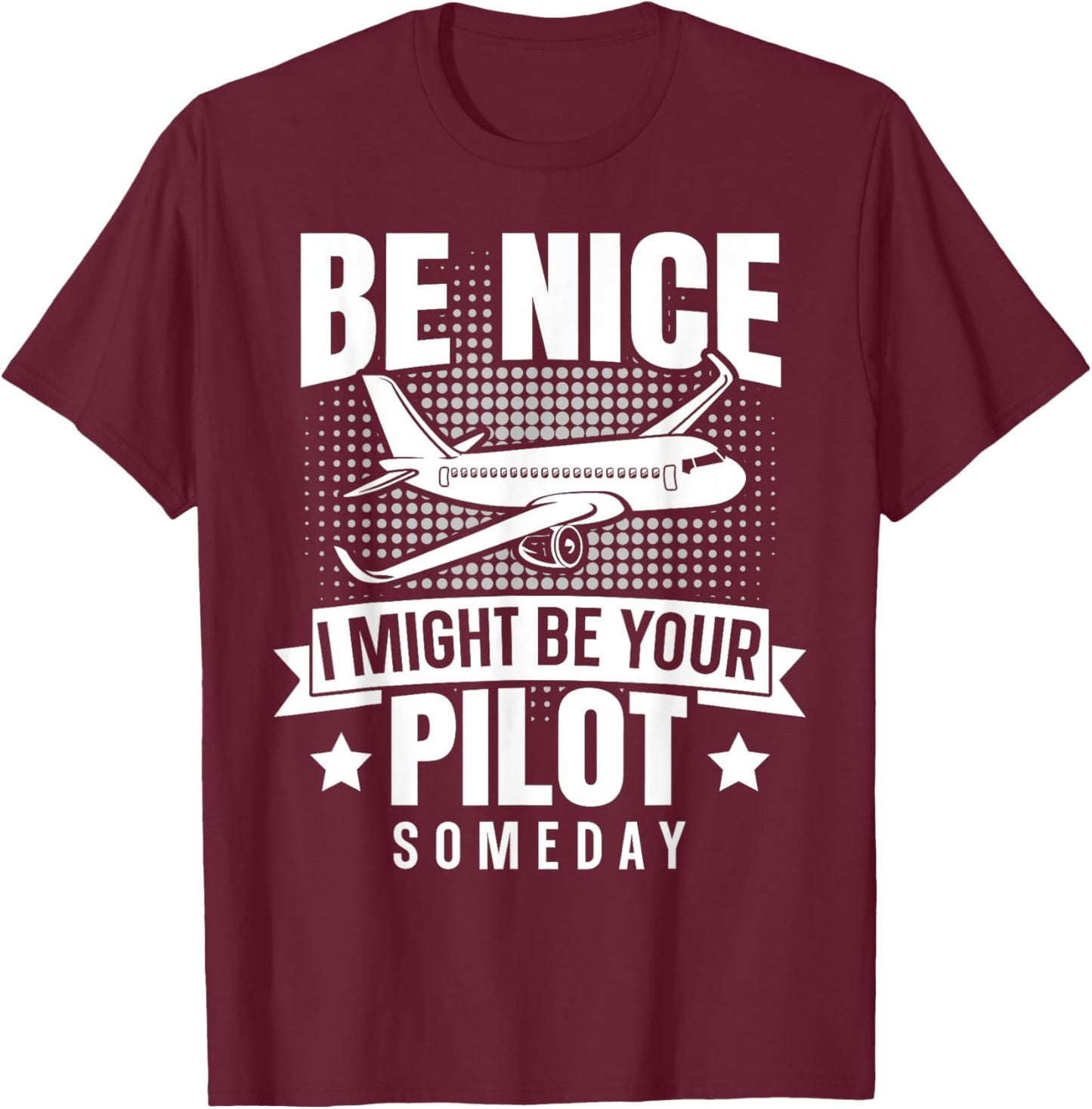 Funny Pilot Design Women Aviation Airplane Pilot T-Shirt - T-Shirt | Maroon