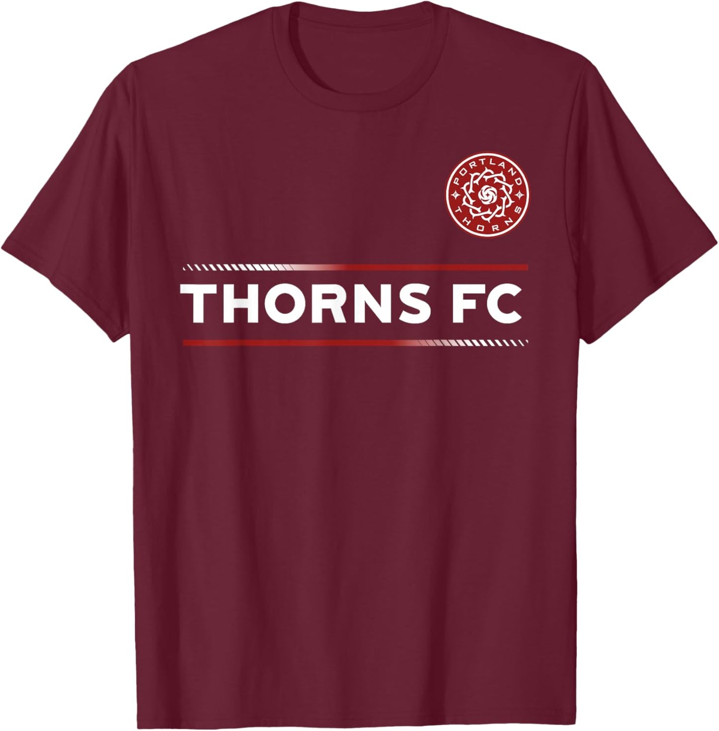 Officially Licensed Portland Thorns FC NWSL Soccer Apparel T-Shirt - T-Shirt | Maroon