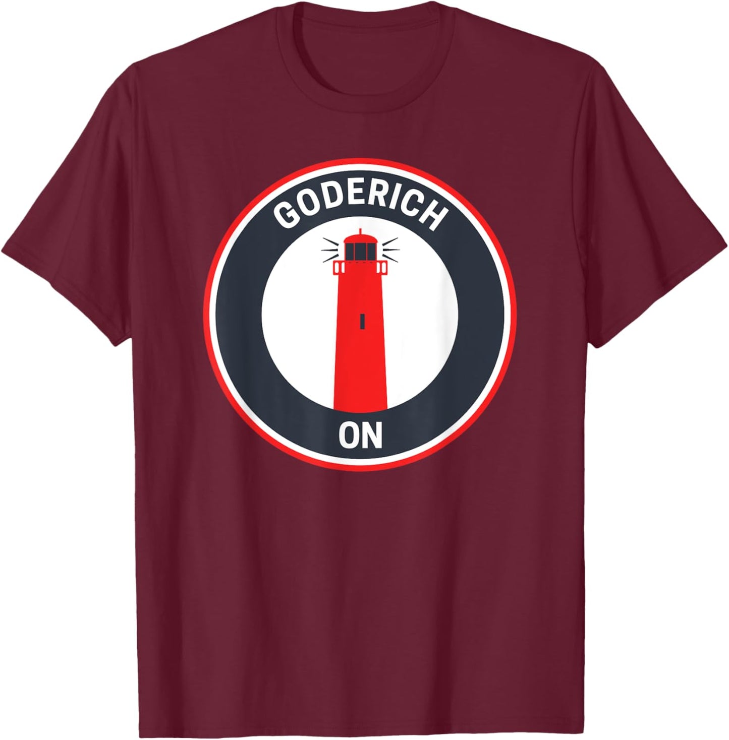 Vintage Goderich Ontario T-Shirt - T-Shirt | Maroon