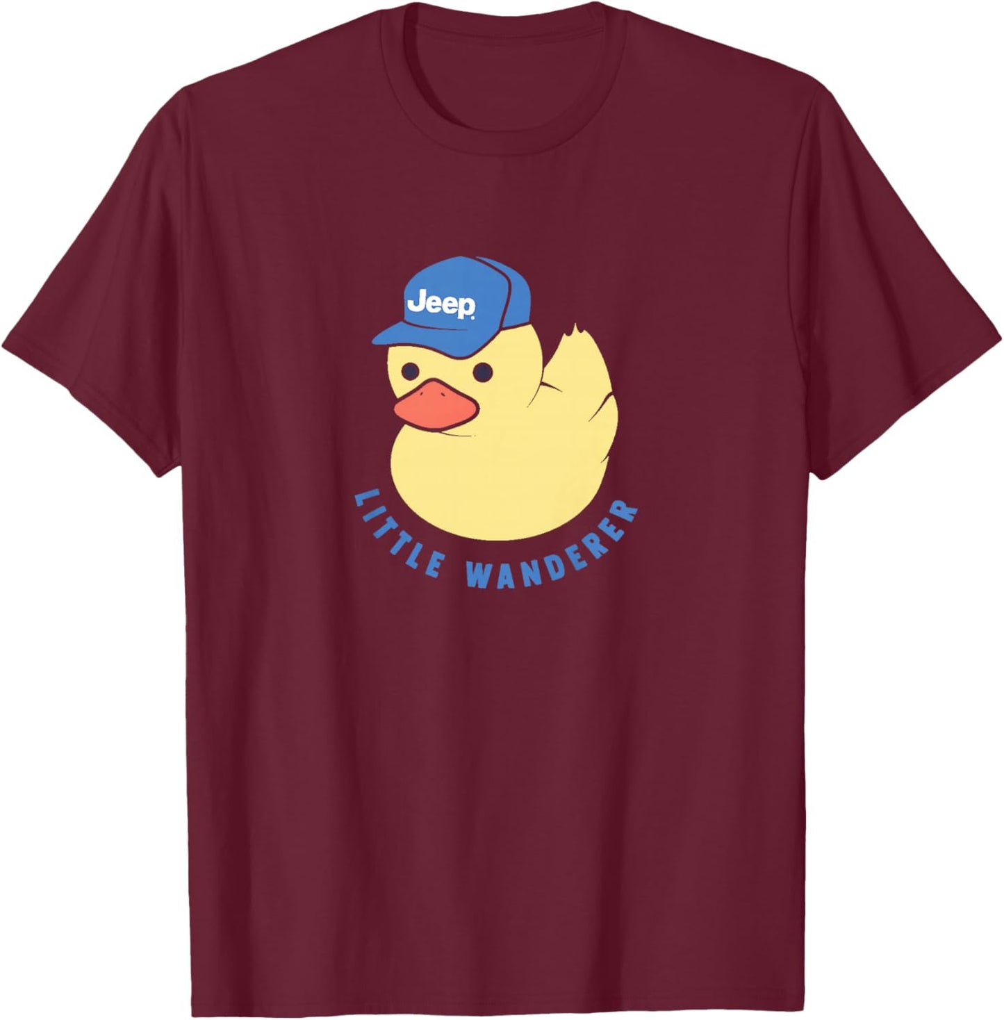Kids Jeep Duck Little Wanderer - Officially Licensed T-Shirt - T-Shirt | Maroon