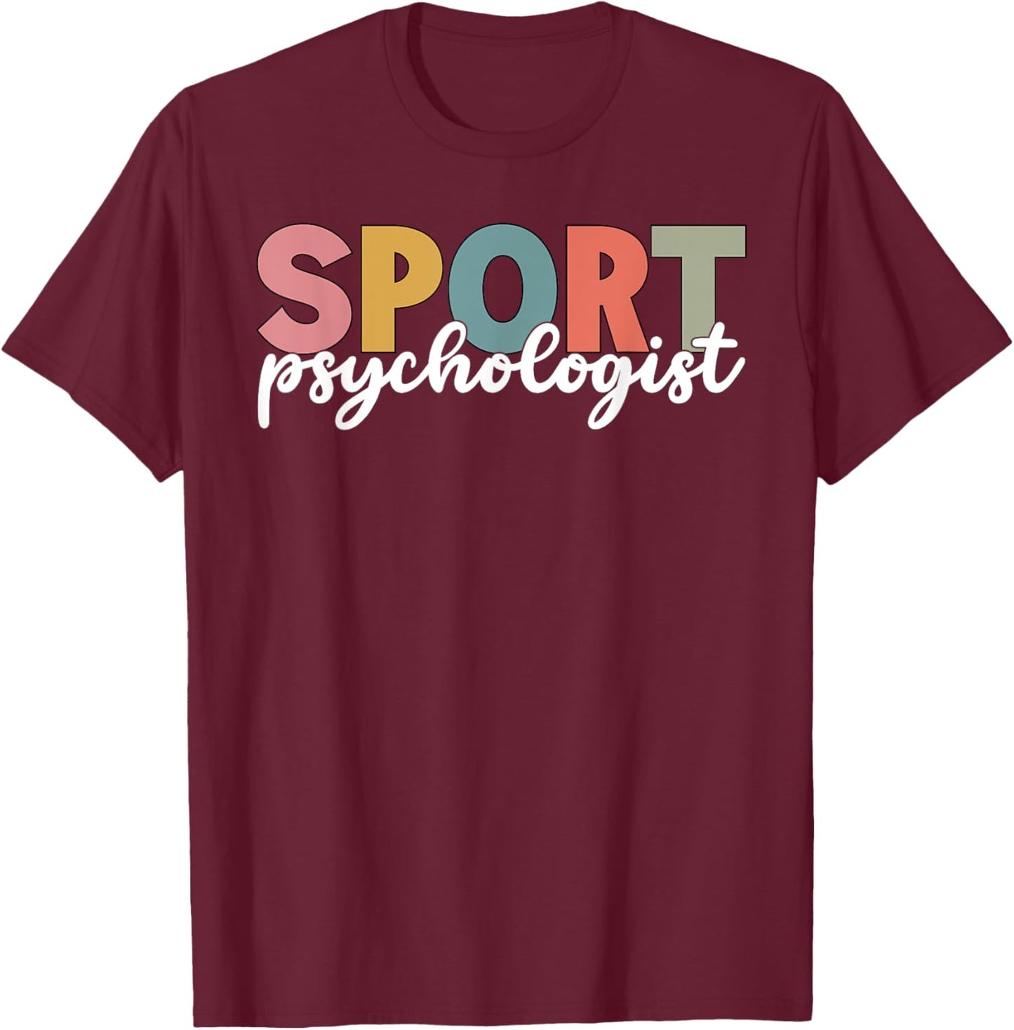 Sport Psychologist Psychology Retro Sport Psychologist T-Shirt - T-Shirt | Maroon