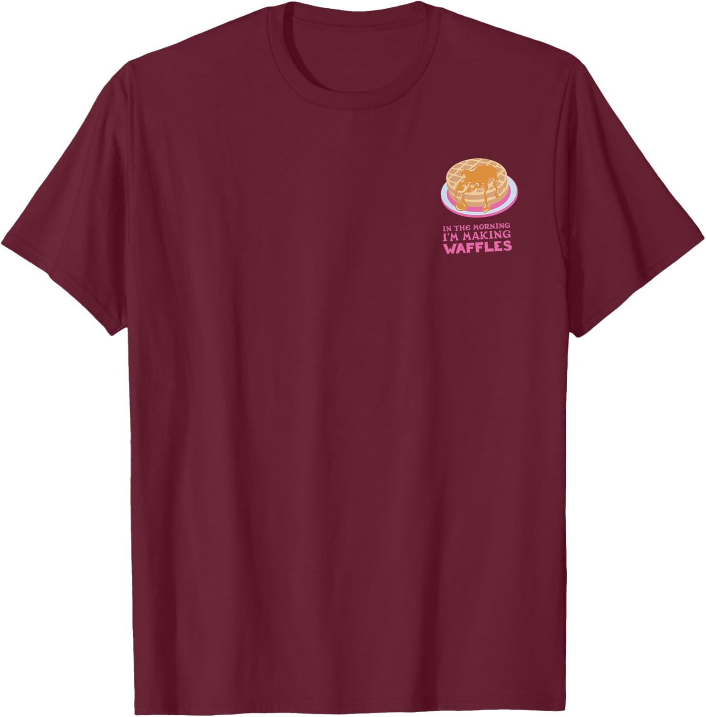 Shrek Donkey Waffles Front & Back T-Shirt - T-Shirt | Maroon