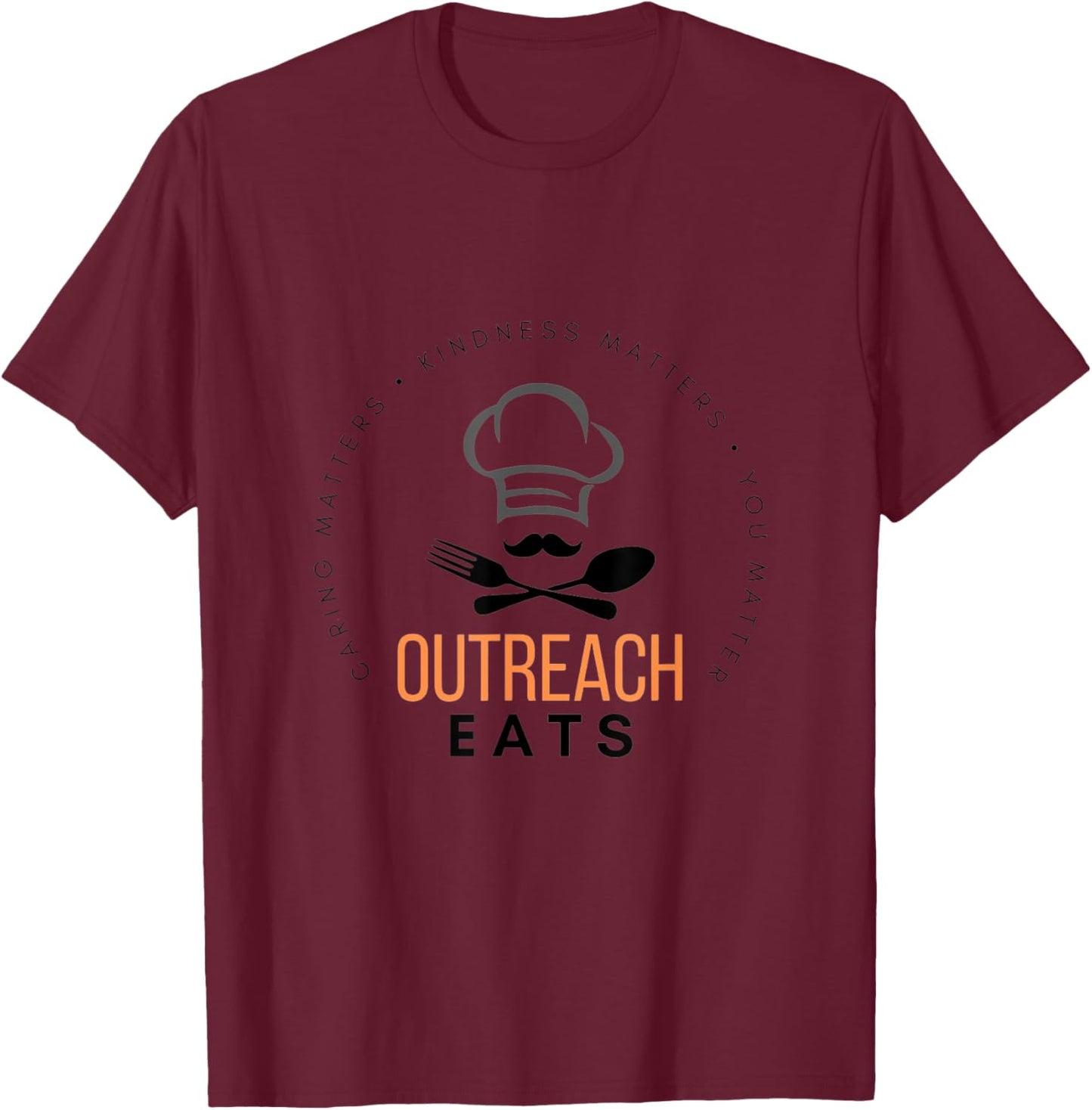 Outreach Eats T-Shirt - T-Shirt | Maroon