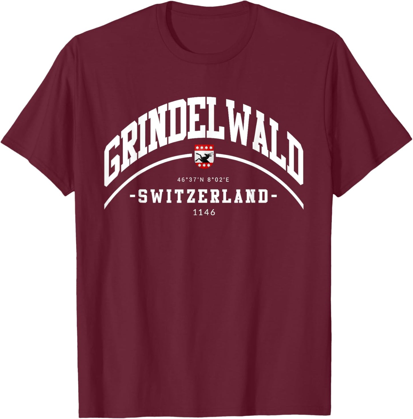 Grindelwald vacation to Grindelwald Switzerland home T-Shirt - T-Shirt | Maroon