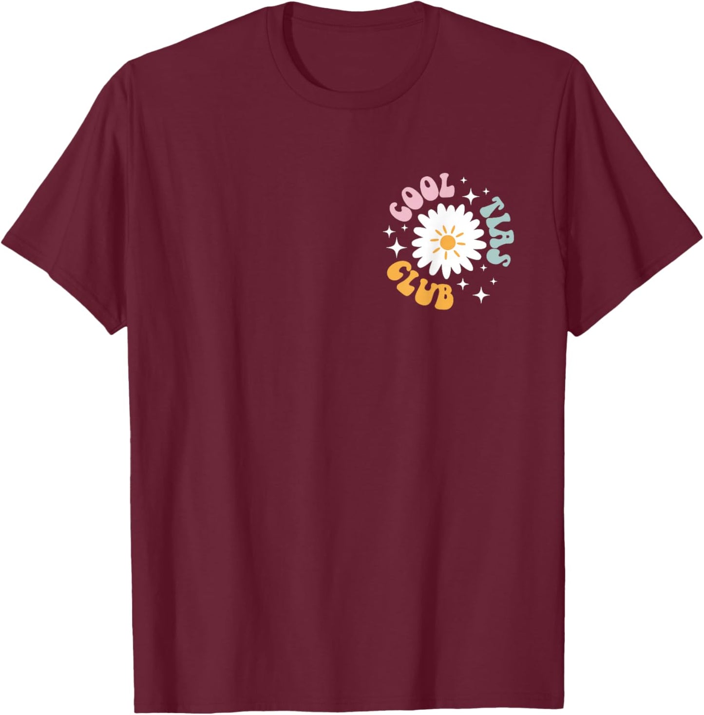 Cool Tias Club Tia Aunt Groovy Tia Auntie T-Shirt - T-Shirt | Maroon